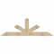Ekena Millwork Saratoga Rough Sawn Timber Gable Bracket, Douglas Fir, 84"W x 28"H x 6"D x 6"F, 8/12 Pitch GBW084X28X0606SAR00RDF - alternate 1